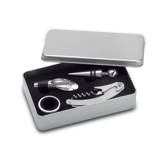 Wine Accessories Set in Tin Box - Litherland