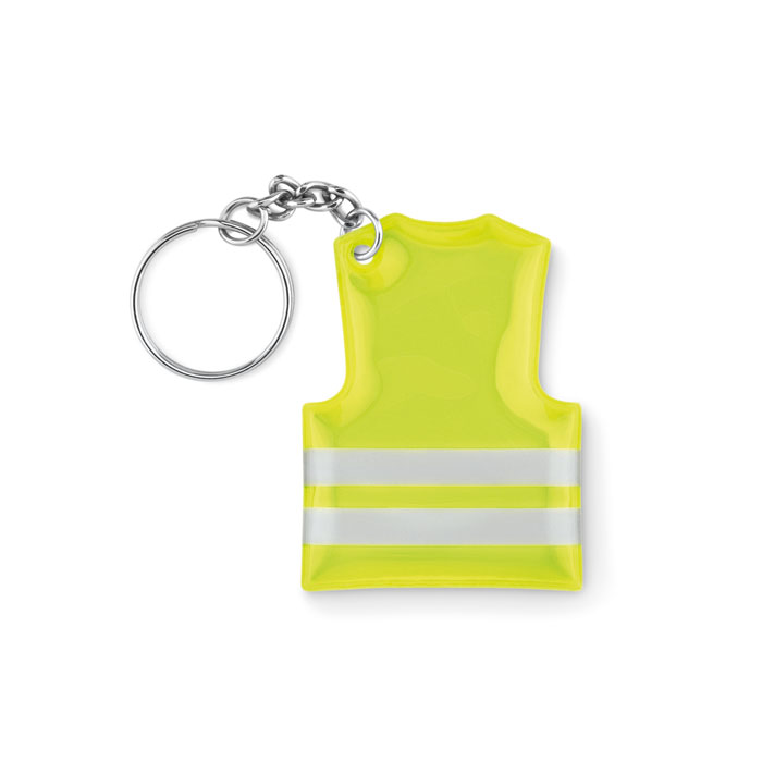 Reflective PVC vest-shaped keyring - Little Whinging - Hucknall