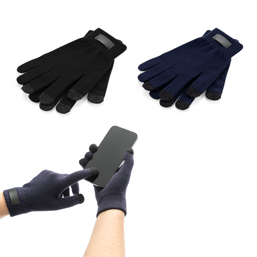 BURROW. Gloves made of recycled polyester (100% rPET), with touch tips