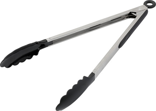 Stainless Steel Food Tongs with Nylon Blade and TPR Handle - Eccleston
