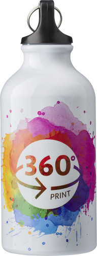 Aluminum water bottle with carabiner 400ml - Abinger