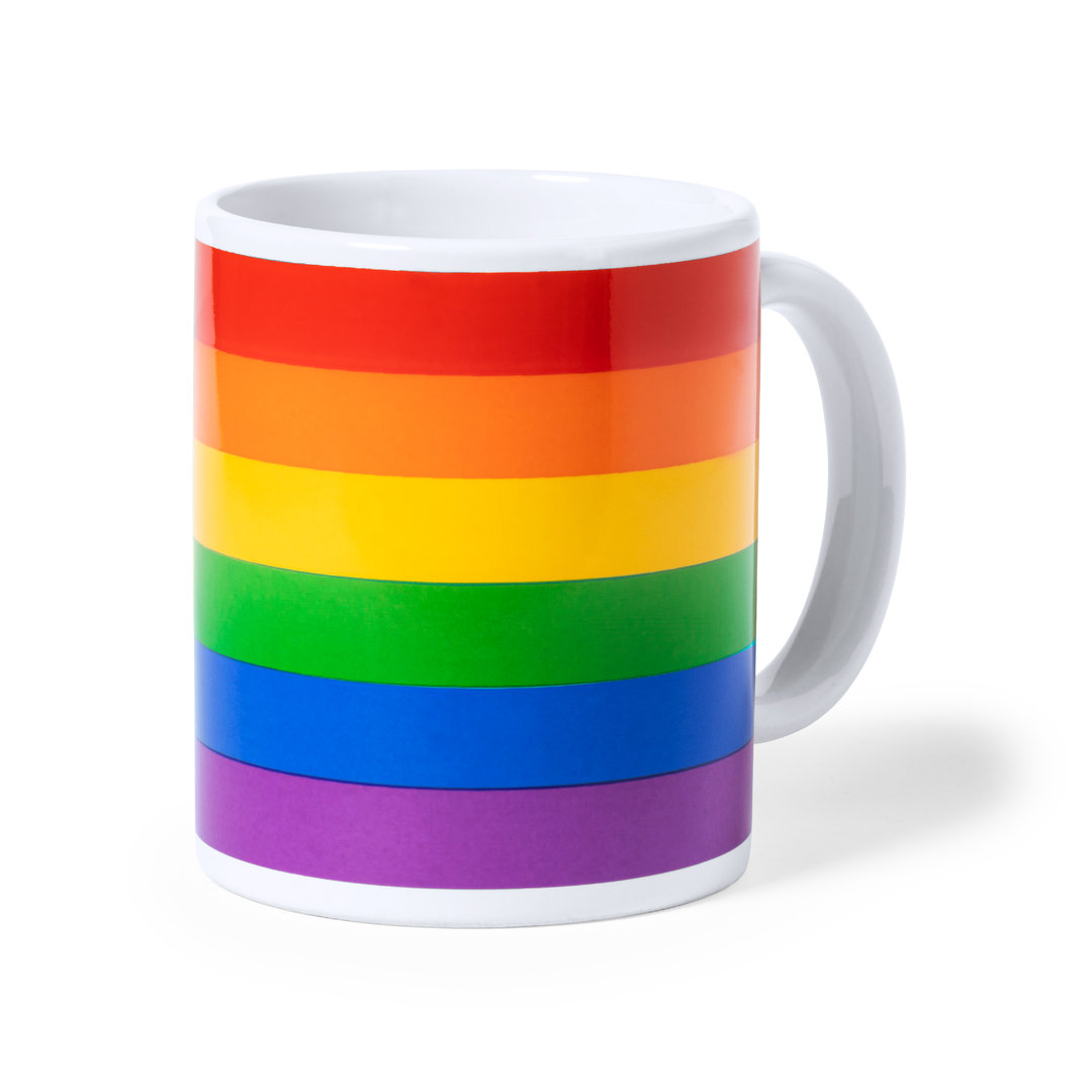 Rainbow-colored Ceramic Mug 370ml - Ankwick - Hesketh Bank