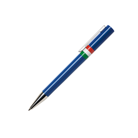 ETHIC ET900 C FLAG Glänzender fester Farbstoff-Kugelschreiber mit Metallclip und verchromter Spitze - Herbrechtingen 