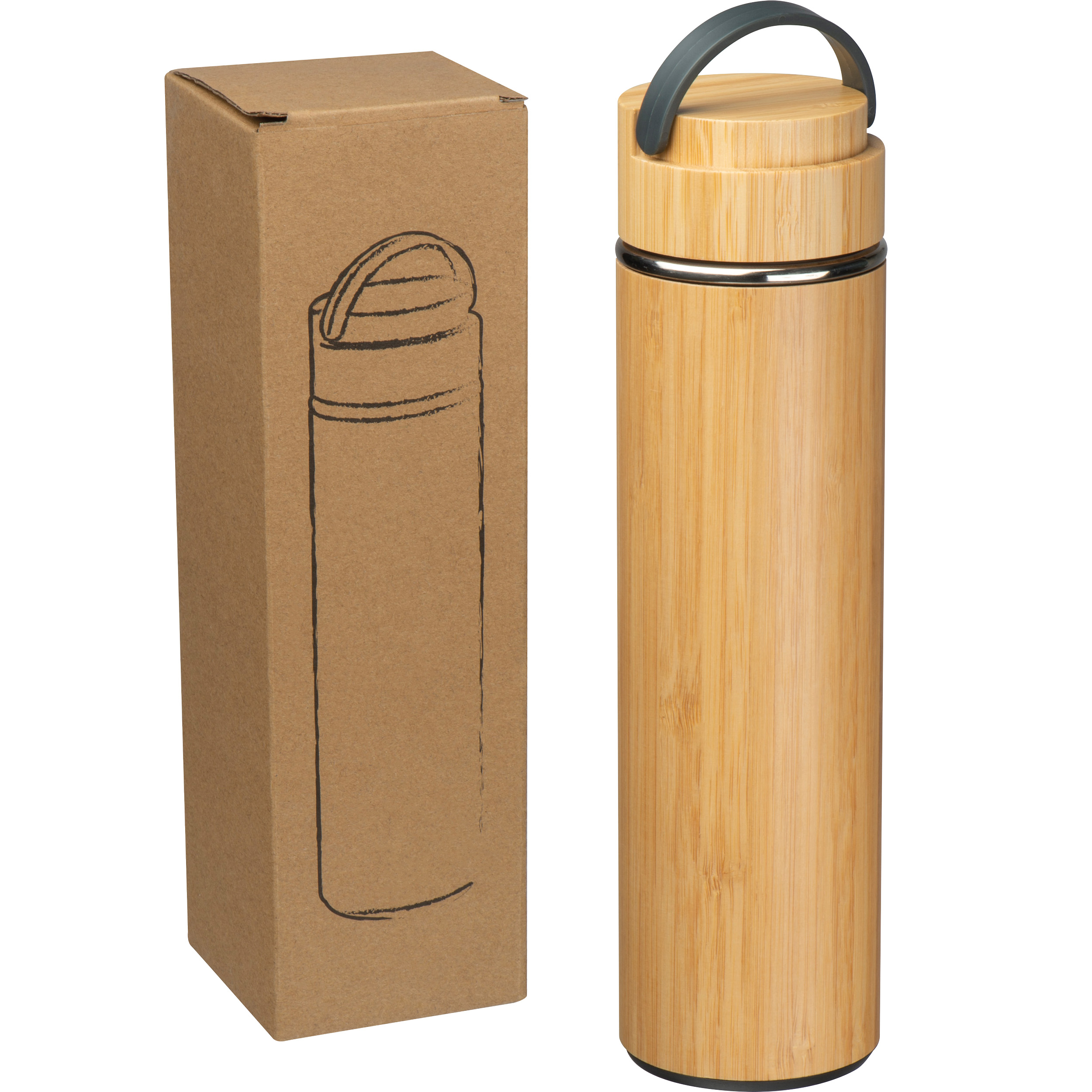 BambooTaste Double-Walled Stainless Steel Tea Bottle - village_name - Warminster