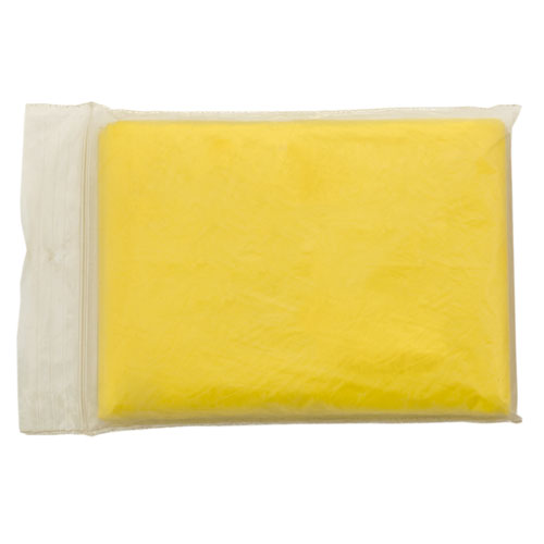 Heat-sealed poncho made from high-density polyethylene in a bright color - Perry Barr