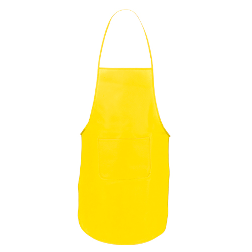 A vibrant, non-woven apron featuring a pocket at the front - Hall Green