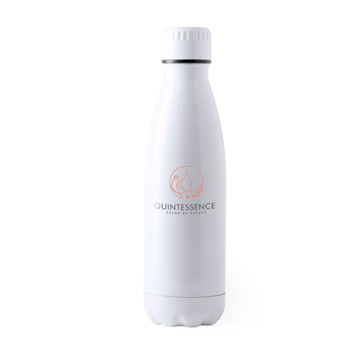 White Matt Stainless Steel Water Bottle 700ml - Kingsbridge