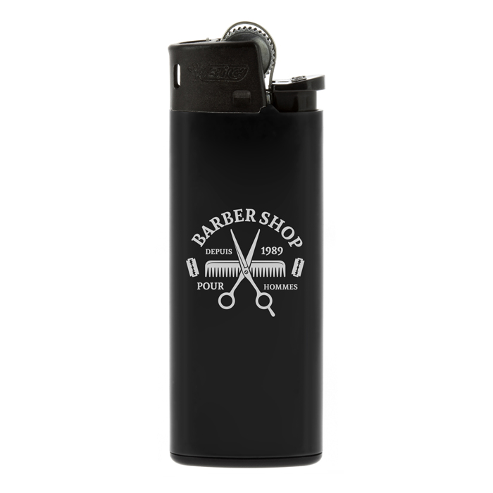 Personalized black mini-lighter BIC J25 - Kilauea