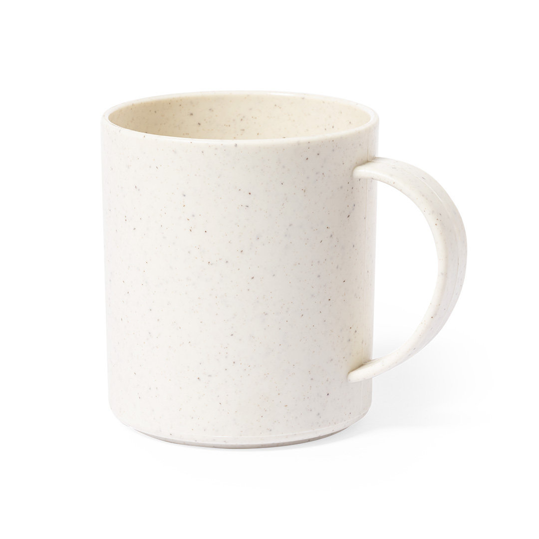 Food Grade Certified Mug with Veined Design made of Polypropylene 350ml - Desford