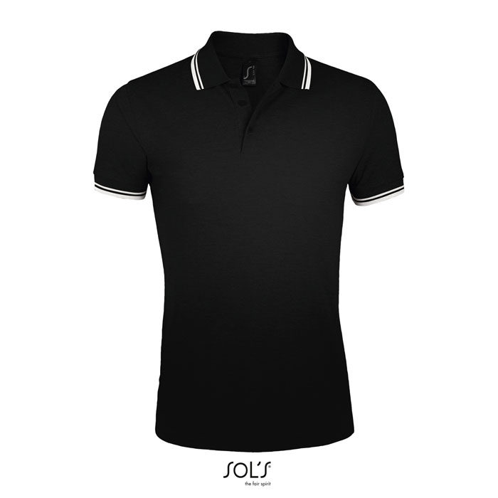 Men's Polo Shirt with Contrasting Stripes - Appleby