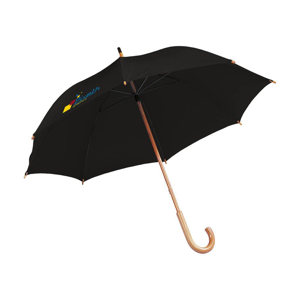 Umbrella with Polyester Canopy and Wooden Handle - Wishaw