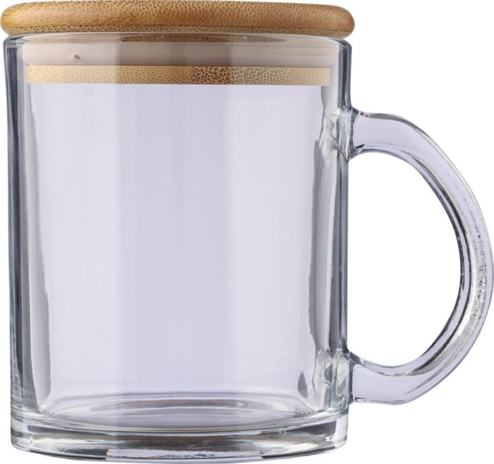 Recycled Glass Mug with Bamboo Lid - Henstridge