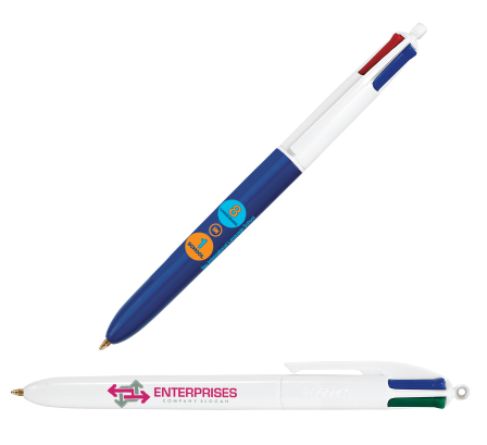 Kugelschreiber bedrucken 4 Farben BIC - Hama