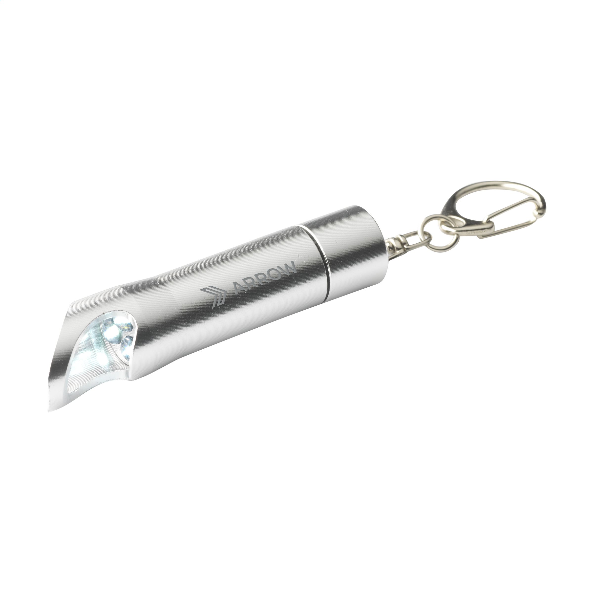Aluminum flashlight with carabiner clip and bottle opener - Ashendon - Osgathorpe