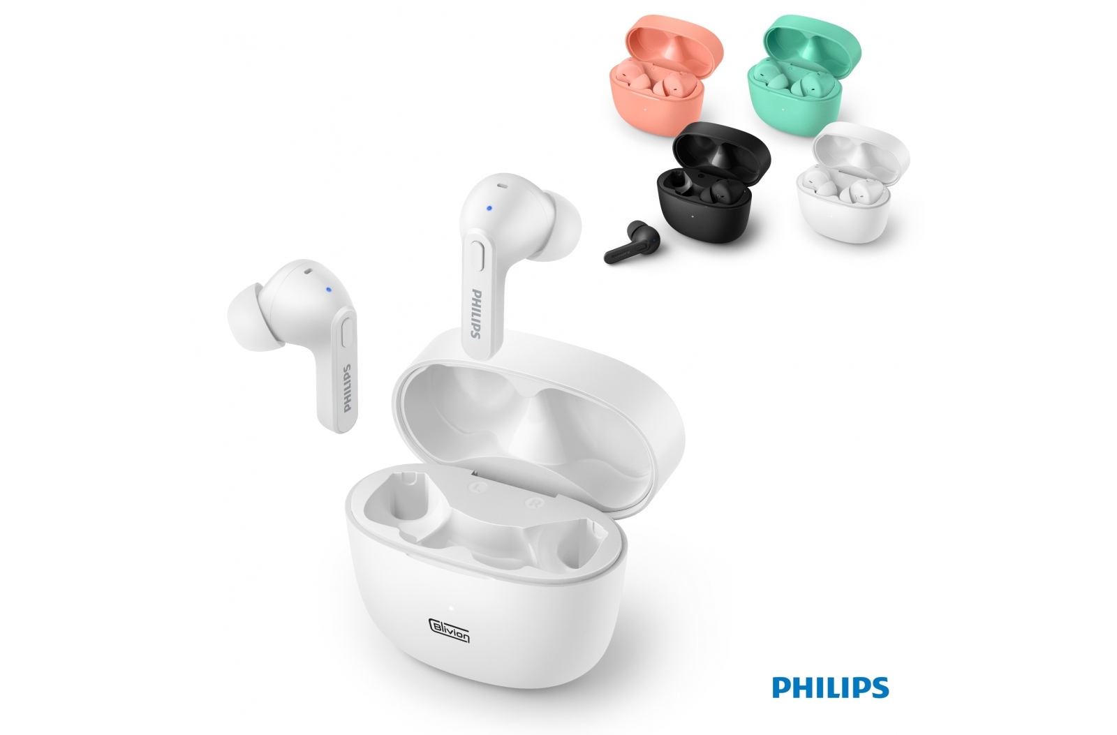 Philips TWS In-Ear Earbuds With Silicon buds