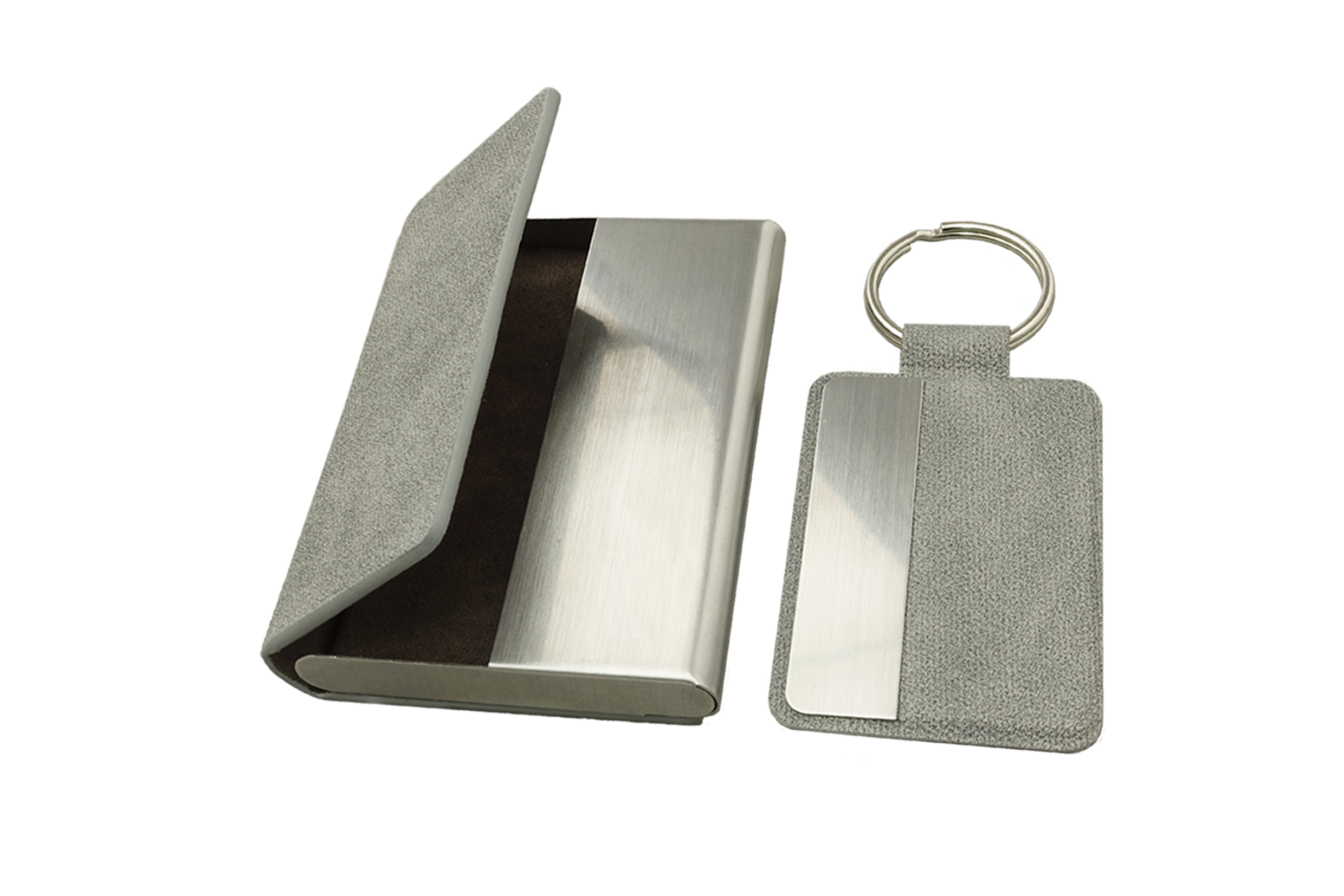 Porte-cartes de visite en cuir avec porte-clés - Wigan