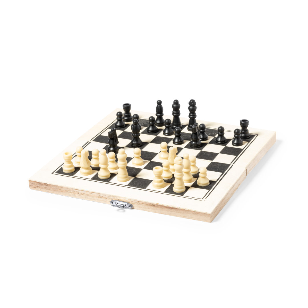 Foldable Pine Wood Chess Set - Wessington - Derby