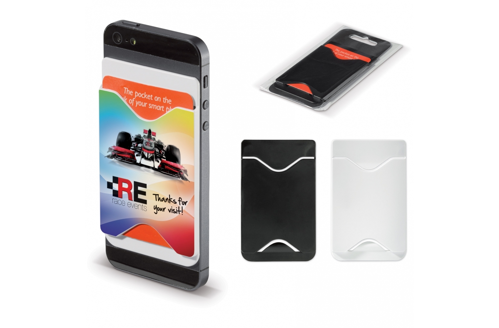 Smartphone Rear Plastic Card Holder Adhesive - Tophill