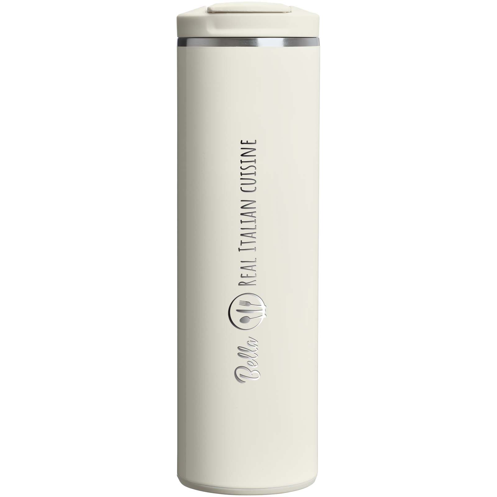Feathersteel Flip Insulated Tumbler - Herne Bay printed with logo