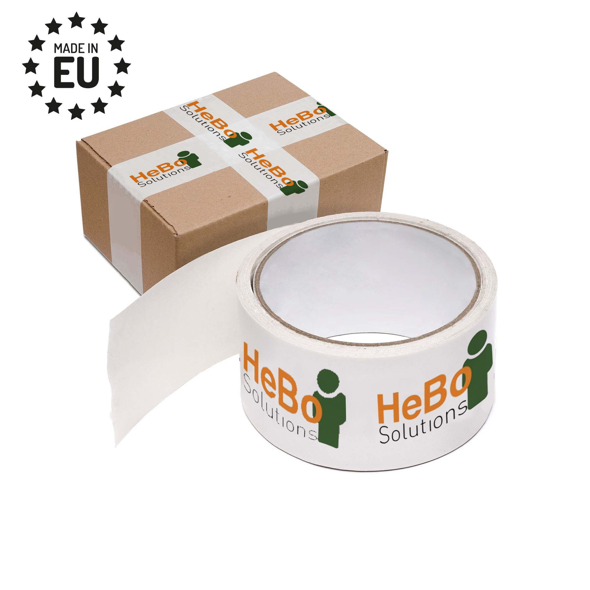Printed tapes on solvent adhesive