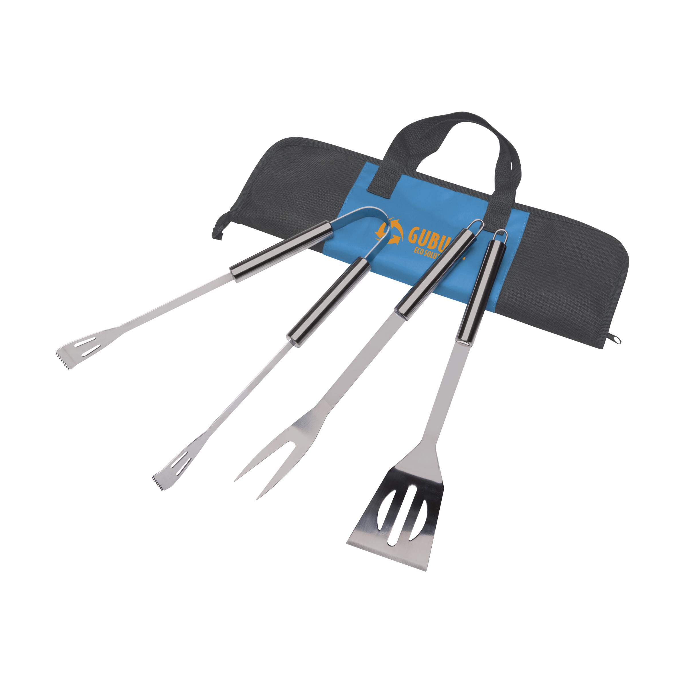 3-Piece Stainless Steel BBQ Set - Carlton-le-Moorland