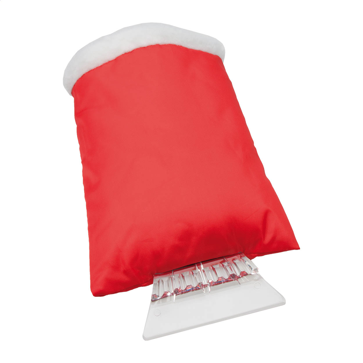 Gloxa plastic ice scraper with 210T polyester glove and logo printed with logo