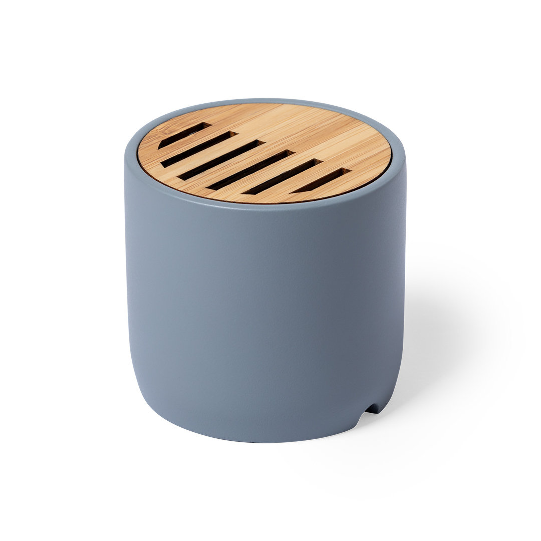 A Bluetooth speaker made from natural bamboo and limestone cement - Alkham