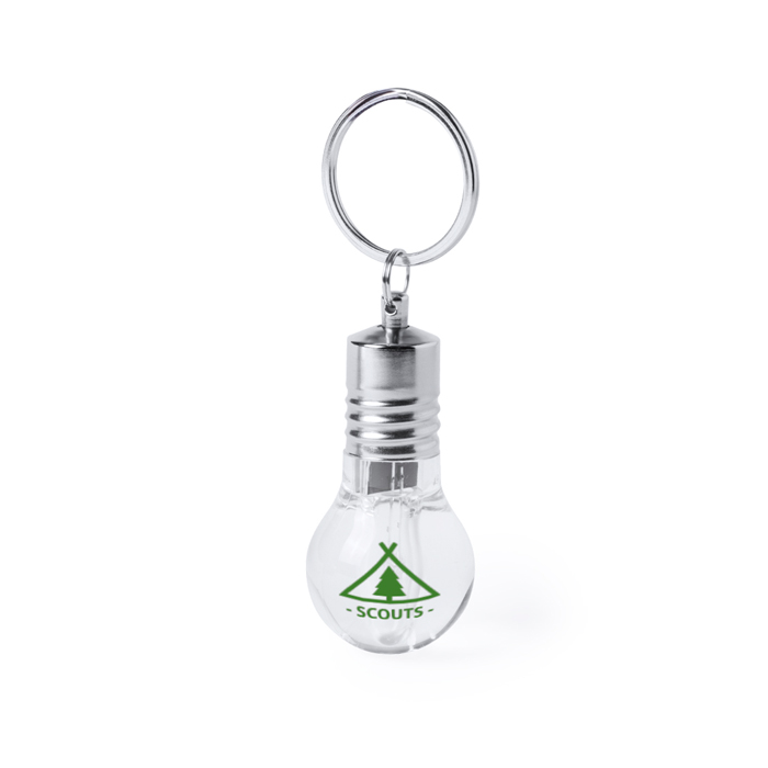 8GB Light-Up Bulb Design USB Flash Drive with Keychain - Wick