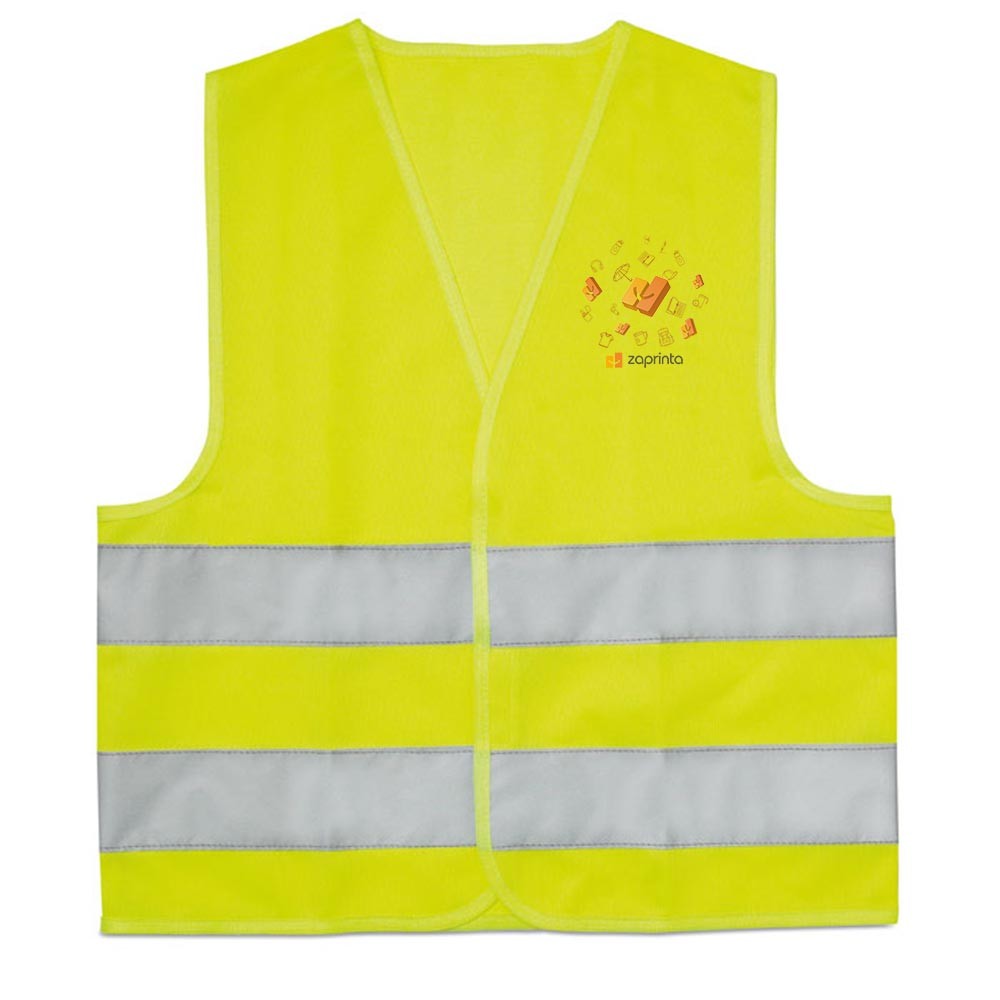 High Visibility Reflective Vest for Kids - St. Cleer printed with logo