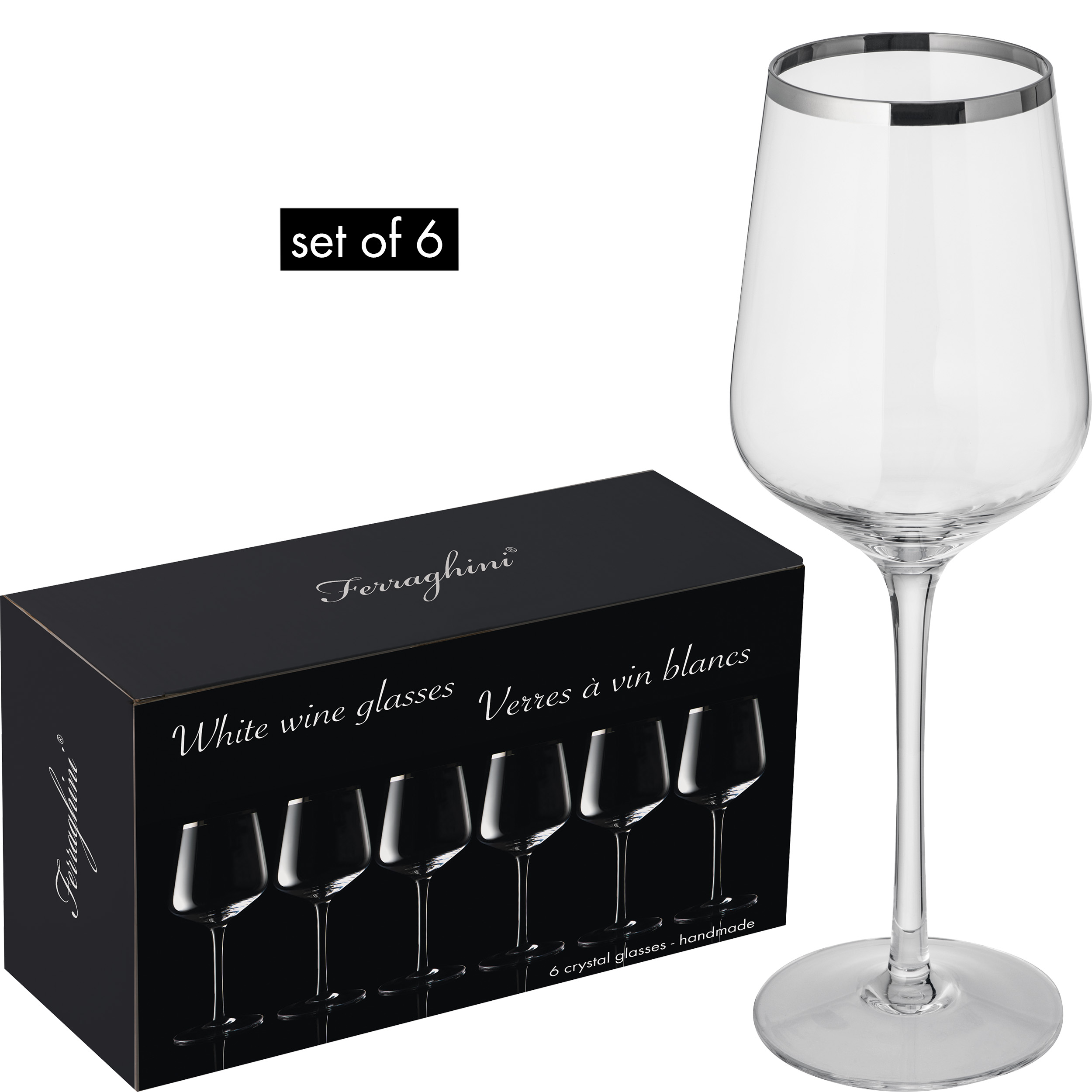 Crystal Wine Glass Set - Allington