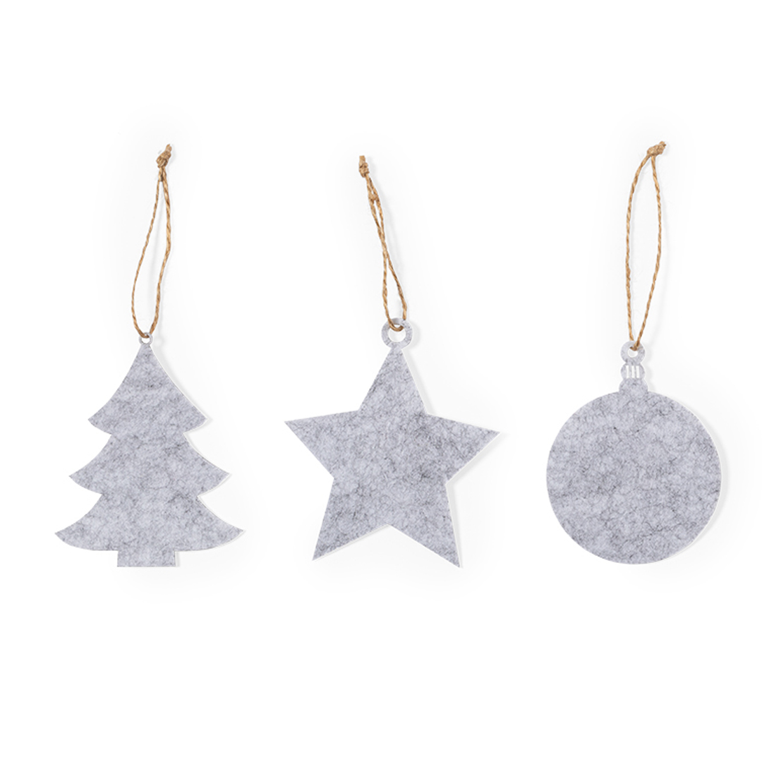 Festive Felt Ornament Trio - - Gravesend