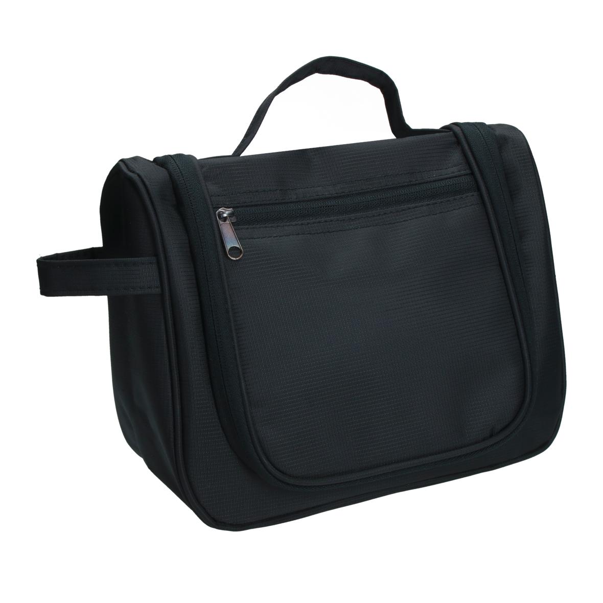 Black Polyester Toiletry Bag - Newton