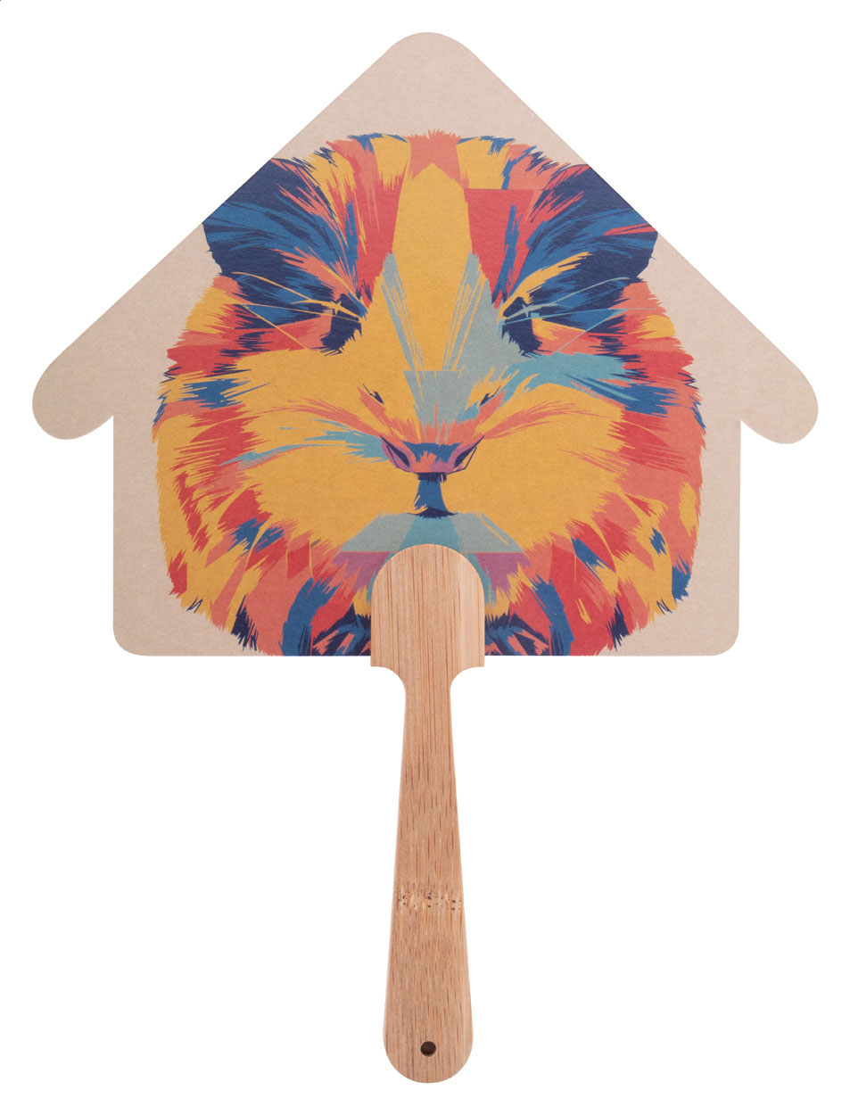 Eco Bamboo Fan - Mortimer printed with logo