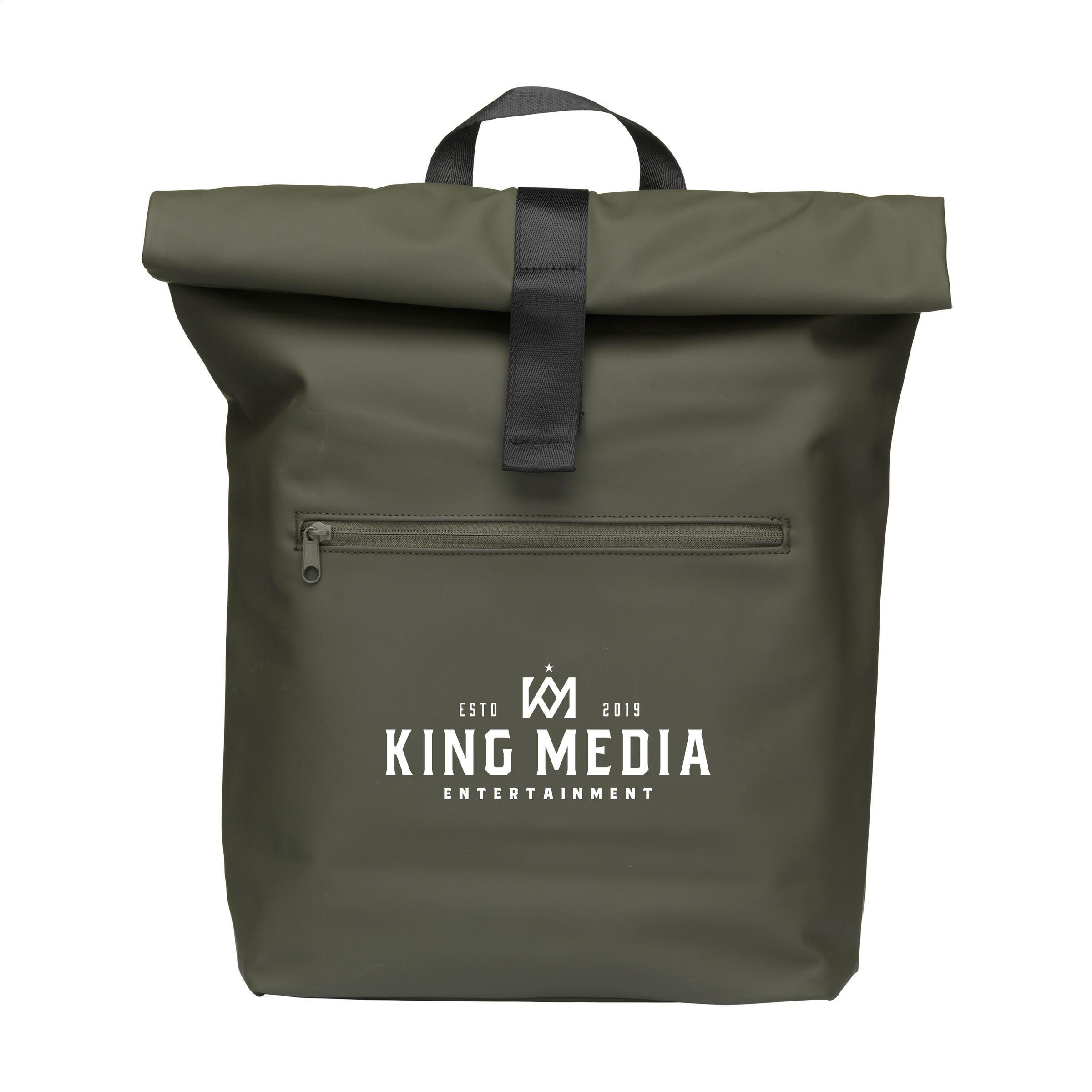 Lennon Roll-Top Recycled PU Backpack