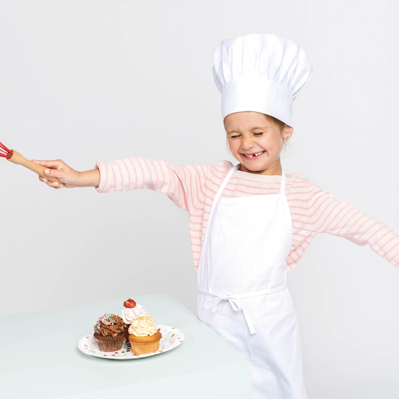 Cotton Chef Kit with Adjustable Toque and Apron - Bovey Tracey