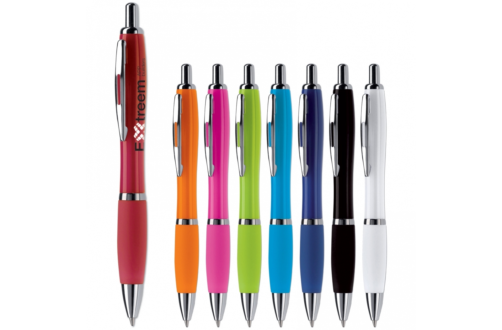 A trendy and durable ballpoint pen equipped with a metal clip - Scarisbrick