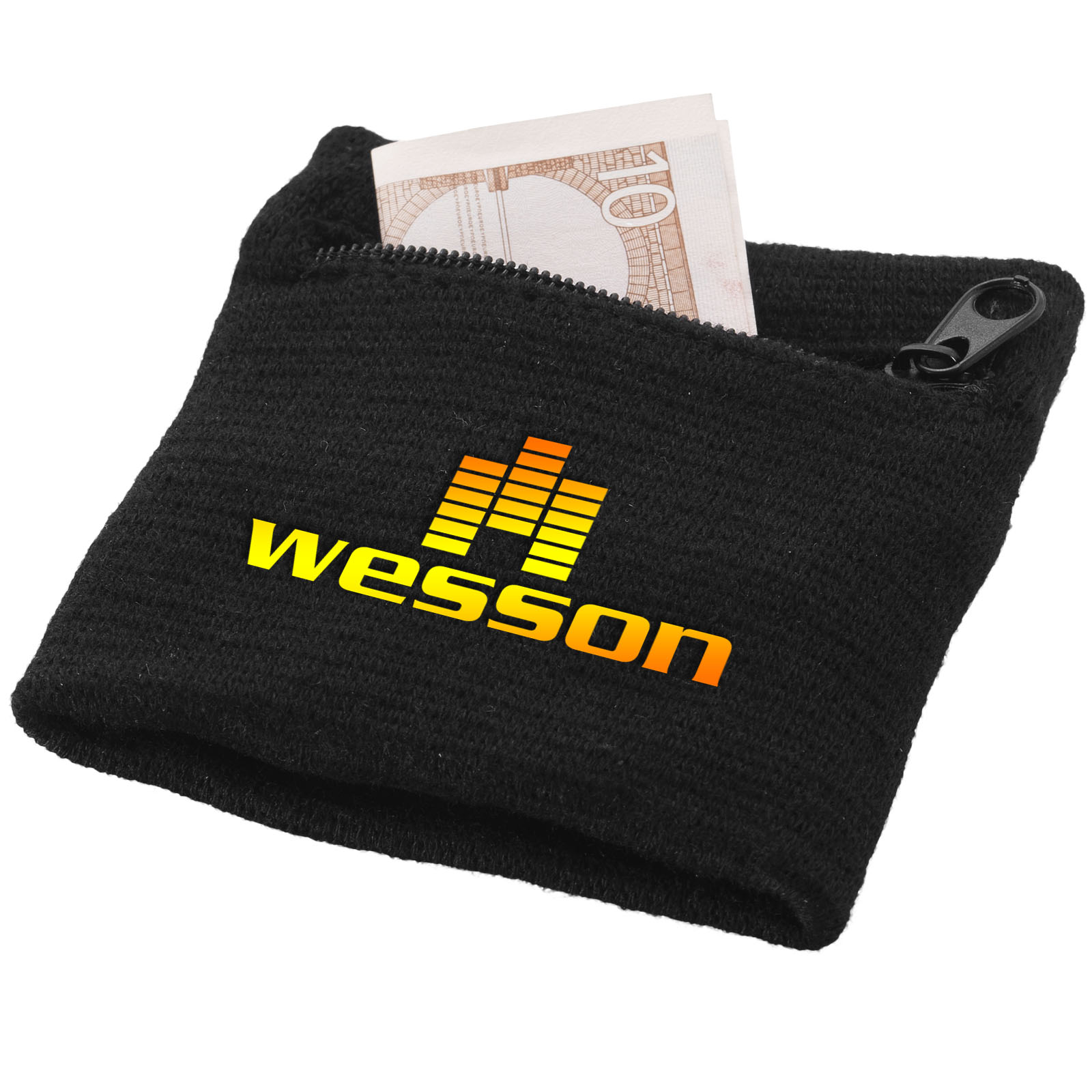 Zippered Pocket Wristband - Hook