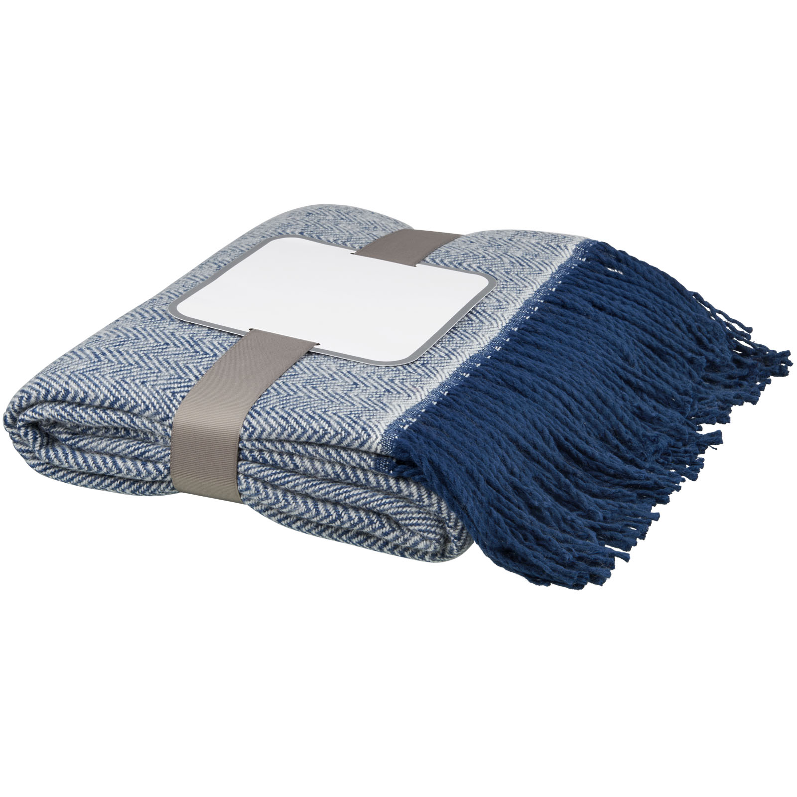 Throw blanket with a herringbone pattern - Southam