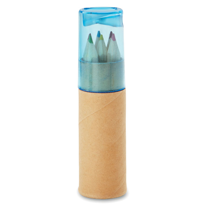 Set of coloring pencils with sharpener tube - Woodford Green