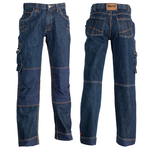 Jeans trousers with multiple pockets and an adjustable waistband - Kilburn