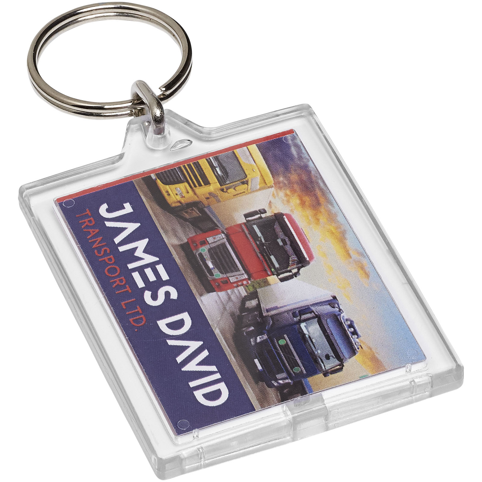 Clear Rectangular E1 Keychain - Lossiemouth