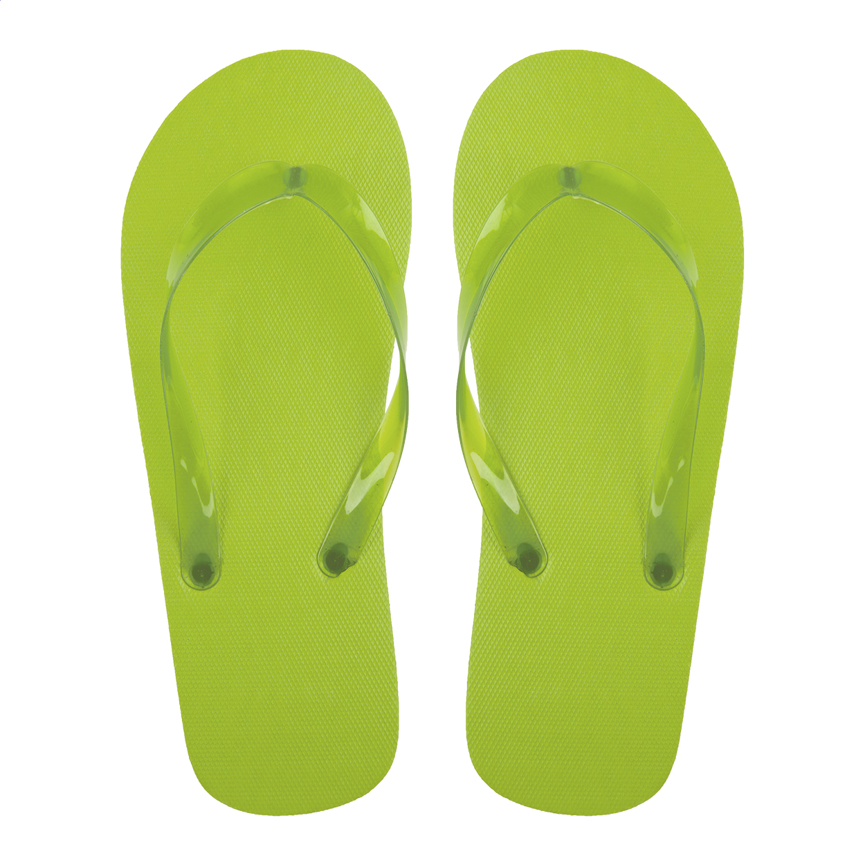 Boracay Zehensandalen aus PE mit transparenten PVC-Riemen und Logo