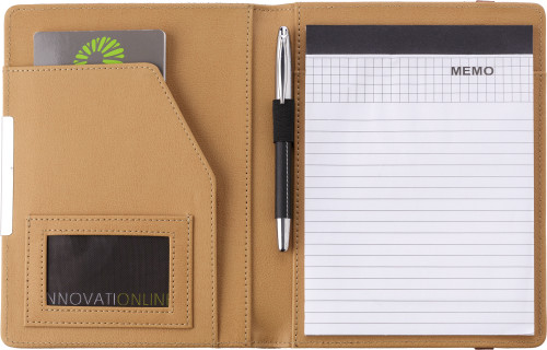 Cork Conference Folder with Notepad & Pockets - Attenborough