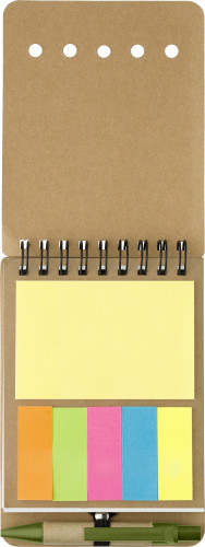 Booklet with Sticky Notes and Pen - Colne