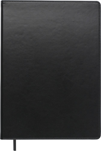 A4 PU-Notizbuch mit 100 linierten Seiten und Lesezeichenband - Wörgl