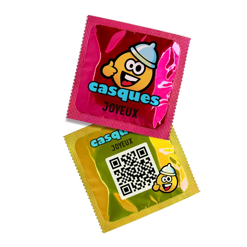 Personalized condom with plastic packaging - PR01