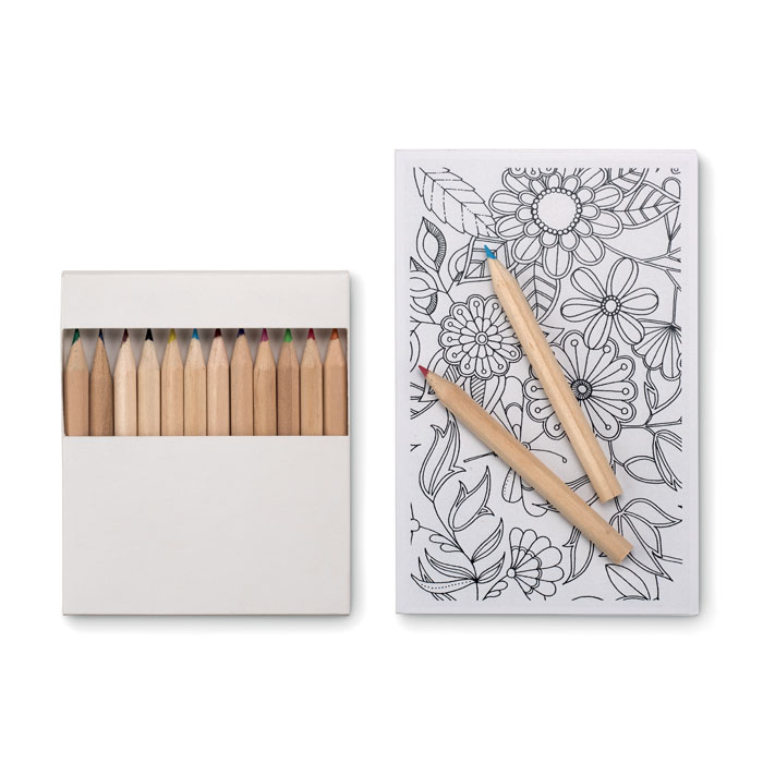 Adult Drawing Set with Cards and Coloured Pencils - Downton