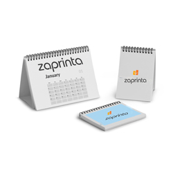 Tischkalender mit Wire-O-Bindung und auffaltbarer Stütze - DIN A6 (14,8 x 10,5 cm)