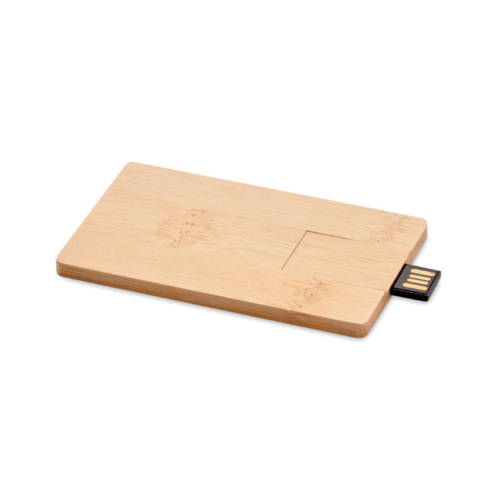 A bamboo-themed, Bray brand USB stick - Twycross