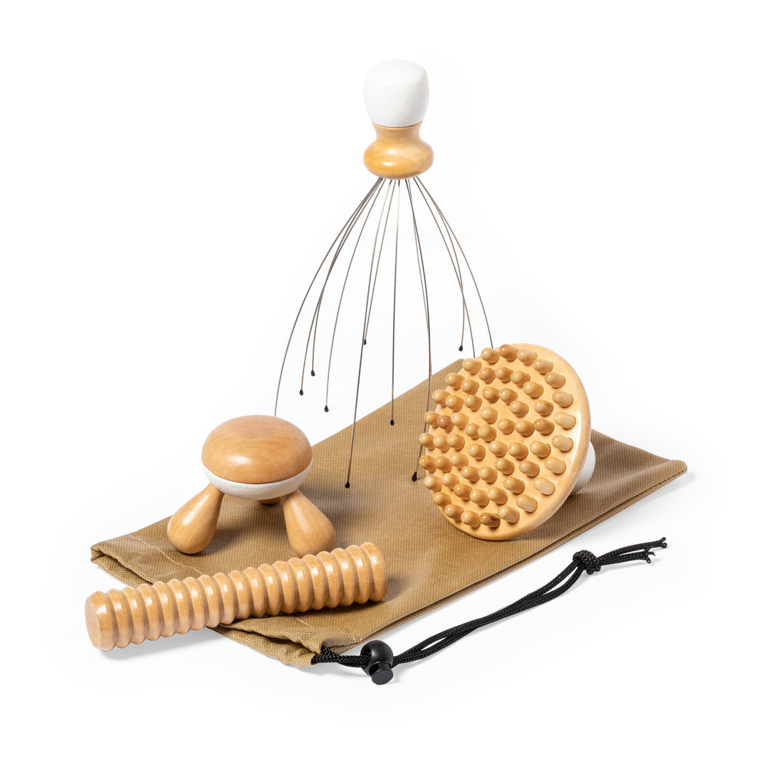 Natural Wood Massage Set - Windsor - York